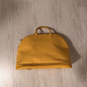 Louis Vuitton yellow EPI Alma PM handbag